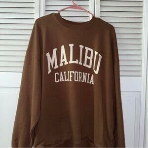 Brandy Melville Brown Crewneck Sweater